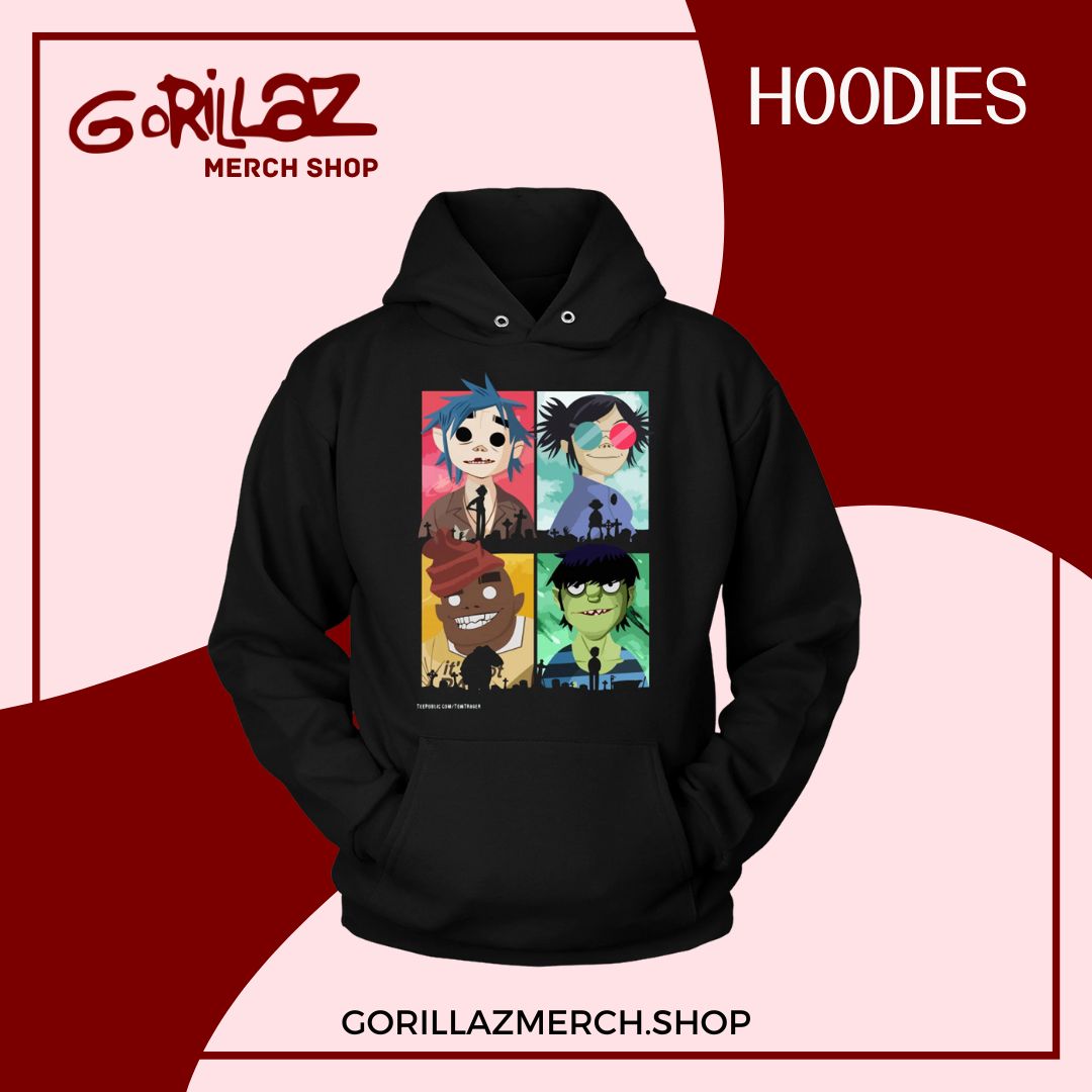 Gorillaz Hoodies - Gorillaz Shop